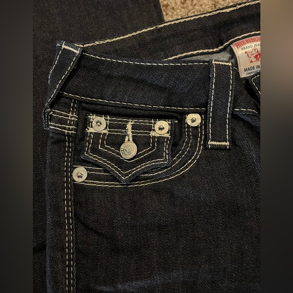 NWT True Religion Dark Wash Bootcut Jeans - Picture 7 of 12